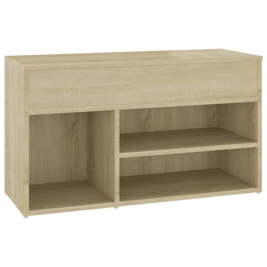 808750 vidaXL Shoe Bench Sonoma Oak 80x30x45 cm Engineered Wood 808750 vidaXL Shoe Bench Sonoma Oak 80x30x45 cm Engineered Wood