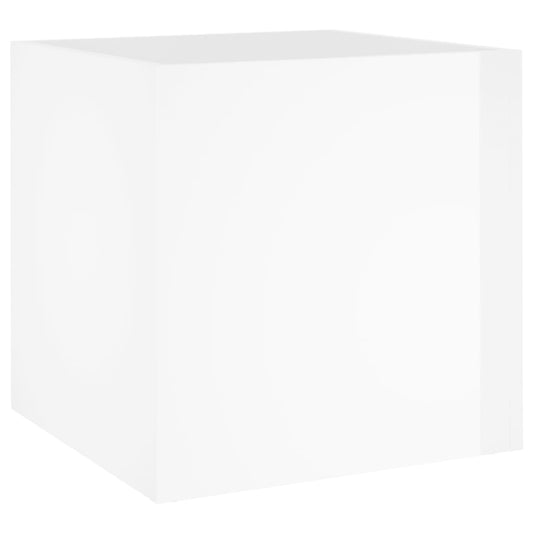 Planter Box High Gloss White 40x40x40 cm Engineered Wood Planter Box High Gloss White 40x40x40 cm Engineered Wood