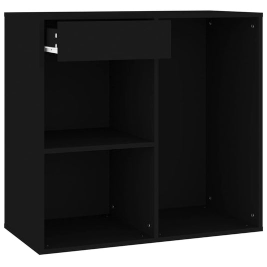 Cosmetic Cabinet Black 80x40x75 cm Engineered Wood Cosmetic Cabinet Black 80x40x75 cm Engineered Wood