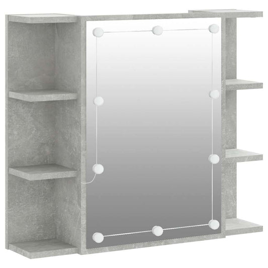 Mirror Cabinet with LED Concrete Grey 70x16,5x60 cm Mirror Cabinet with LED Concrete Grey 70x16,5x60 cm