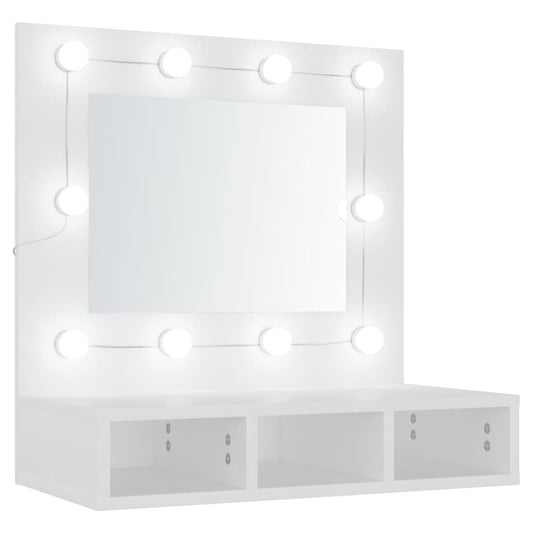 Mirror Cabinet with LED White 60x31.5x62 cm Mirror Cabinet with LED White 60x31.5x62 cm