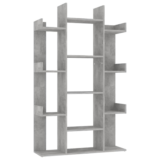 Book Cabinet Concrete Grey 86x25.5x140 cm Engineered Wood Book Cabinet Concrete Grey 86x25.5x140 cm Engineered Wood
