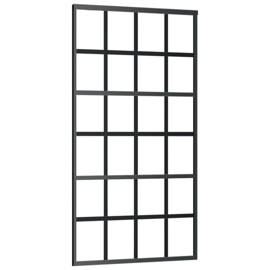 Sliding Door with Hardware Set ESG Glass&Aluminium 102x205 cm Sliding Door with Hardware Set ESG Glass&Aluminium 102x205 cm