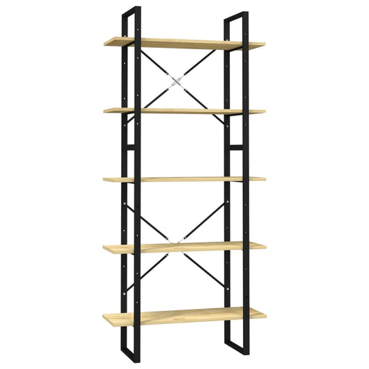 5-Tier Book Cabinet 80x30x175 cm Pinewood 5-Tier Book Cabinet 80x30x175 cm Pinewood