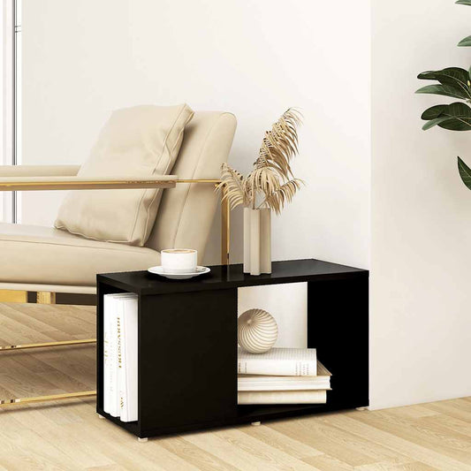 TV Cabinet Black 60x24x32cm Engineered Wood TV Cabinet Black 60x24x32cm Engineered Wood