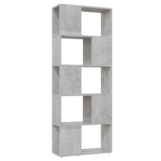 809093 vidaXL Book Cabinet Room Divider Concrete Grey 60x24x155 cm 809093 vidaXL Book Cabinet Room Divider Concrete Grey 60x24x155 cm