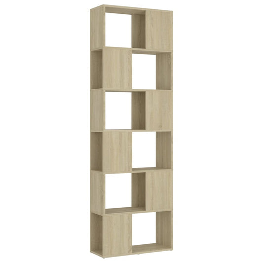 Book Cabinet Room Divider Sonoma Oak 60x24x186 cm Engineered Wood Book Cabinet Room Divider Sonoma Oak 60x24x186 cm Engineered Wood