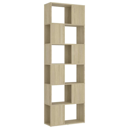 809101 vidaXL Book Cabinet Room Divider Sonoma Oak 60x24x186 cm Engineered Wood 809101 vidaXL Book Cabinet Room Divider Sonoma Oak 60x24x186 cm Engineered Wood