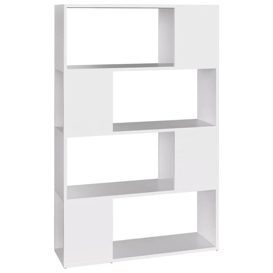 Book Cabinet Room Divider White 80x24x124.5 cm Engineered Wood Book Cabinet Room Divider White 80x24x124.5 cm Engineered Wood