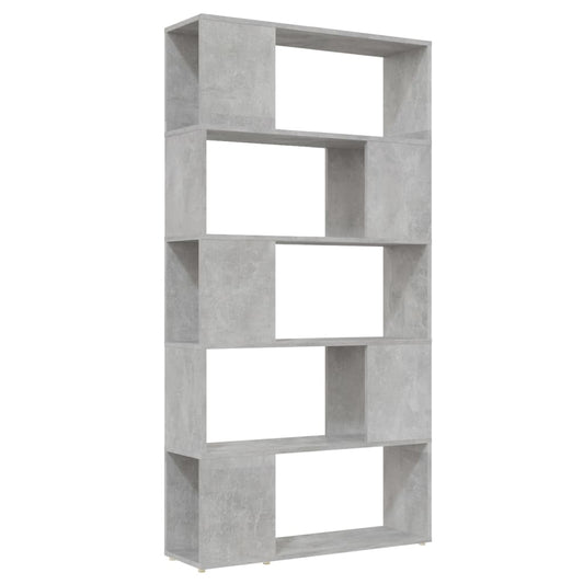 Book Cabinet Room Divider Concrete Grey 80x24x155 cm Engineered Wood Book Cabinet Room Divider Concrete Grey 80x24x155 cm Engineered Wood