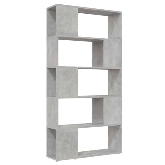 Book Cabinet Room Divider Concrete Grey 80x24x155 cm Book Cabinet Room Divider Concrete Grey 80x24x155 cm