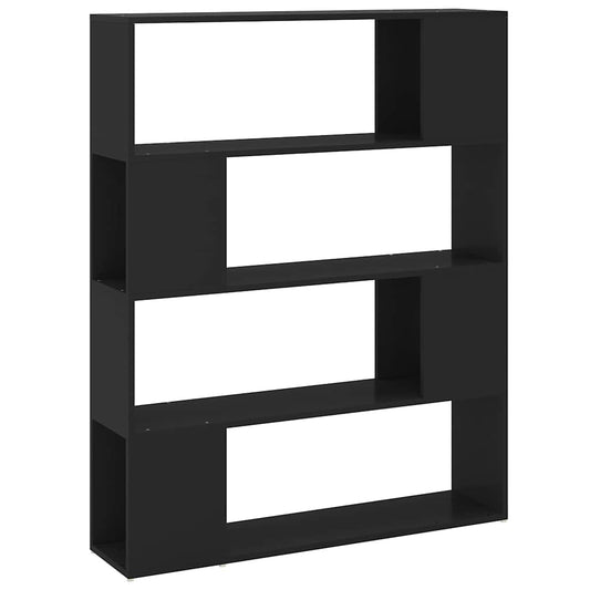 809189 vidaXL Book Cabinet Room Divider Black 100x24x124 cm 809189 vidaXL Book Cabinet Room Divider Black 100x24x124 cm