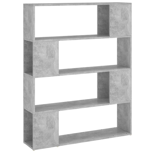Book Cabinet Room Divider Concrete Grey 100x24x124 cm Book Cabinet Room Divider Concrete Grey 100x24x124 cm