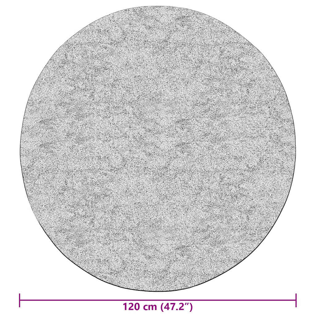 Rug Washable φ120 cm Black and Gold