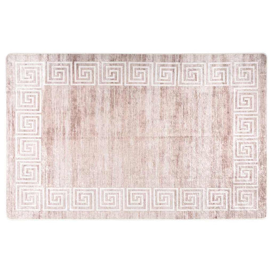 337943 vidaXL Rug Washable 160x230 cm Beige 337943 vidaXL Rug Washable 160x230 cm Beige