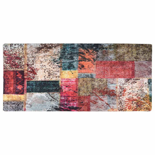 Rug Washable Patchwork 80x300 cm Multicolour Rug Washable Patchwork 80x300 cm Multicolour