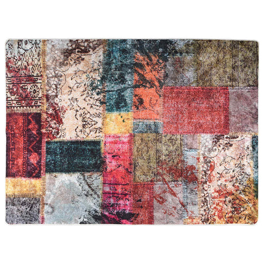 Rug Washable Patchwork 120x180 cm Multicolour Rug Washable Patchwork 120x180 cm Multicolour