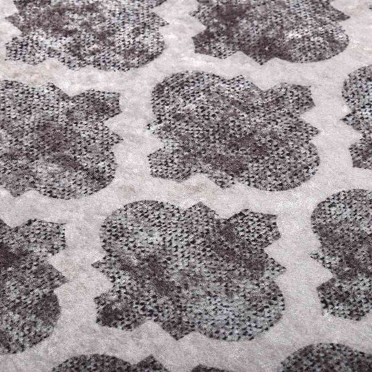 Rug Washable 160x230 cm Grey and White Rug Washable 160x230 cm Grey and White