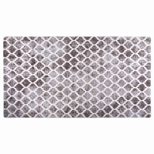 Rug Washable 190x300 cm Grey and White Rug Washable 190x300 cm Grey and White