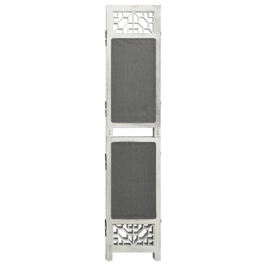 3-Panel Room Divider Grey 105x165 cm Fabric 3-Panel Room Divider Grey 105x165 cm Fabric