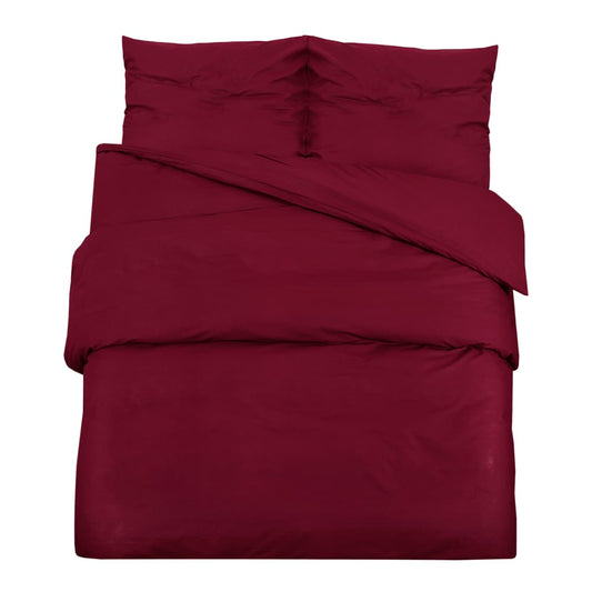 Duvet Cover Set Bordeaux 140x200 cm Light-weight Microfiber Duvet Cover Set Bordeaux 140x200 cm Light-weight Microfiber