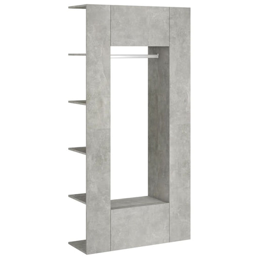 Hallway Cabinets 2 pcs Concrete Grey Engineered Wood Hallway Cabinets 2 pcs Concrete Grey Engineered Wood