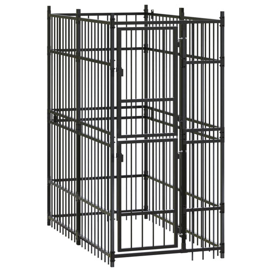 Outdoor Dog Kennel Steel 1.84 m² Outdoor Dog Kennel Steel 1.84 m²