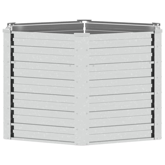 316898 vidaXL Garden Raised Bed 129x77 cm Galvanized Steel Silver 316898 vidaXL Garden Raised Bed 129x77 cm Galvanized Steel Silver