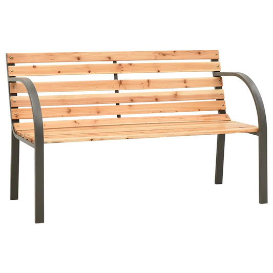 Garden Bench | Natural Wood | Chinese Fir Wood, Steel | Kids Size | Tough Garden Bench | Natural Wood | Chinese Fir Wood, Steel | Kids Size | Tough