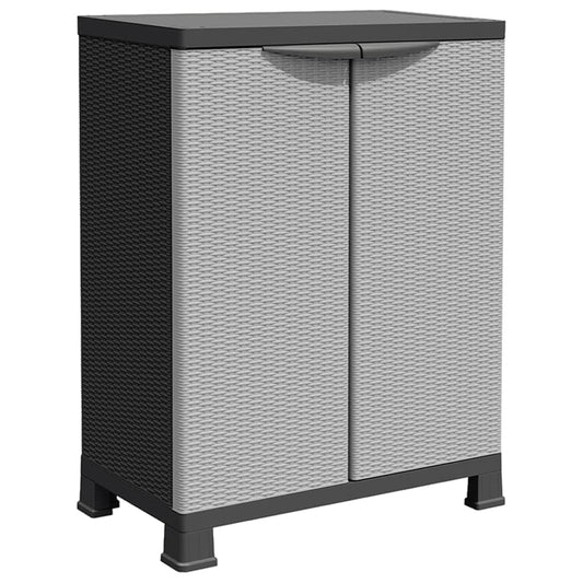 Plastic Cabinet 68x39x92 cm Rattan Design Plastic Cabinet 68x39x92 cm Rattan Design