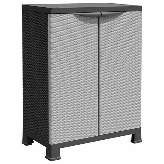 Plastic Cabinet 68x39x92 cm Rattan Design Plastic Cabinet 68x39x92 cm Rattan Design