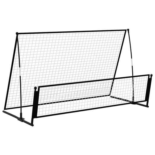 2 in 1 Soccer Rebounder Football Goal 202x104x120 cm Steel 2 in 1 Soccer Rebounder Football Goal 202x104x120 cm Steel