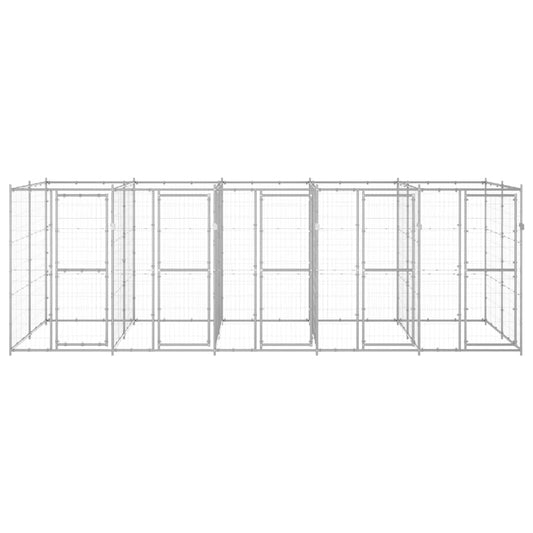 Outdoor Dog Kennel Galvanised Steel 12.1 m² Outdoor Dog Kennel Galvanised Steel 12.1 m²
