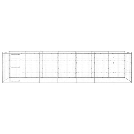 Outdoor Dog Kennel Galvanised Steel 16,94 m² Outdoor Dog Kennel Galvanised Steel 16,94 m²