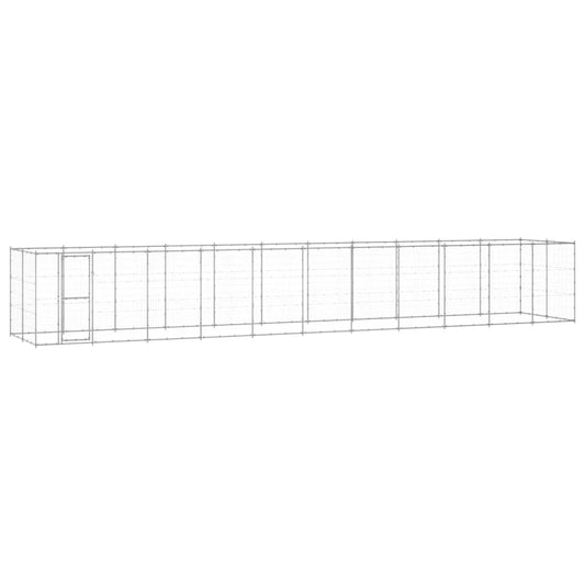 Outdoor Dog Kennel Galvanised Steel 26.62 m² Outdoor Dog Kennel Galvanised Steel 26.62 m²
