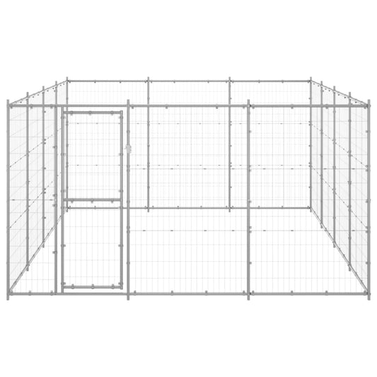 Outdoor Dog Kennel Galvanised Steel 14.52 m² Outdoor Dog Kennel Galvanised Steel 14.52 m²
