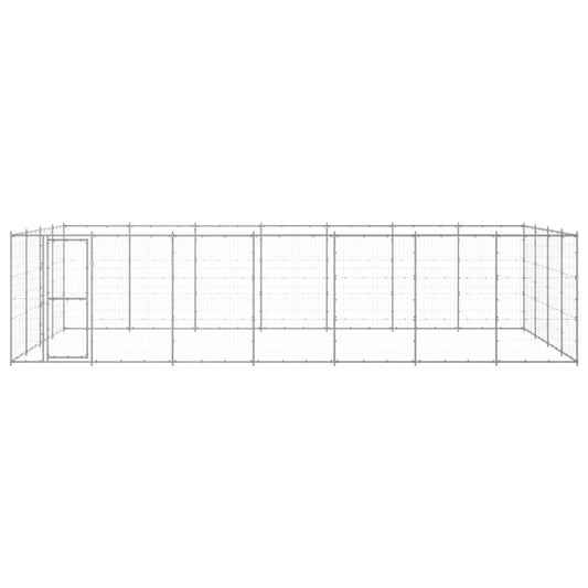 Outdoor Dog Kennel Galvanised Steel 33.88 m² Outdoor Dog Kennel Galvanised Steel 33.88 m²
