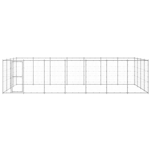 Outdoor Dog Kennel Galvanised Steel 33,88 m² Outdoor Dog Kennel Galvanised Steel 33,88 m²
