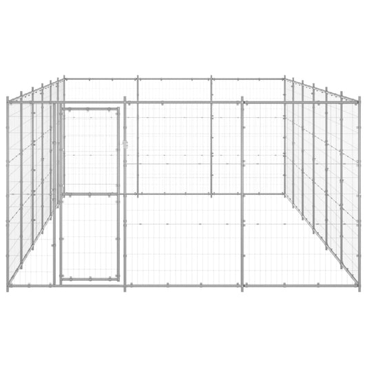 Outdoor Dog Kennel Galvanised Steel 21.78 m² Outdoor Dog Kennel Galvanised Steel 21.78 m²