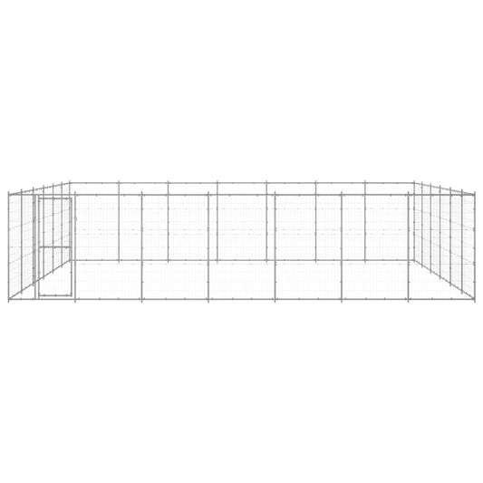 Outdoor Dog Kennel Galvanised Steel 50.82 m² Outdoor Dog Kennel Galvanised Steel 50.82 m²
