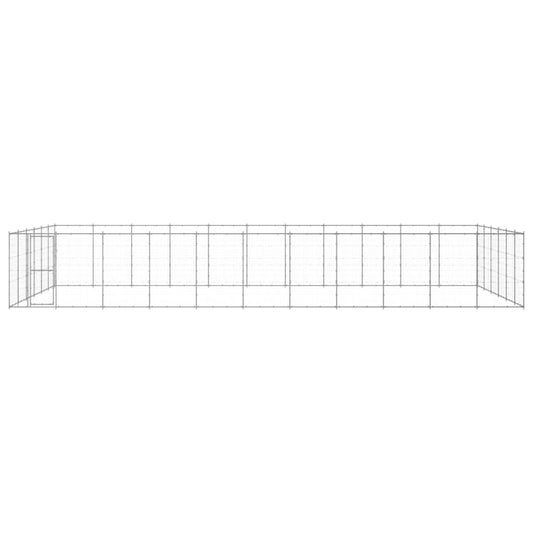 Outdoor Dog Kennel Galvanised Steel 79.86 m² Outdoor Dog Kennel Galvanised Steel 79.86 m²