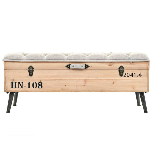 Storage Bench 110 cm Solid Firwood Storage Bench 110 cm Solid Firwood