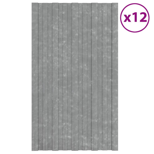 Roof Panel 12 pcs Silver 80 x 45 cm Galvanised steel Roof Panel 12 pcs Silver 80 x 45 cm Galvanised steel
