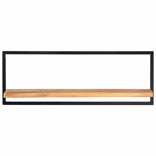Wall Shelves 2 pcs 100x24x35 cm Solid Wood Acacia and Steel Wall Shelves 2 pcs 100x24x35 cm Solid Wood Acacia and Steel