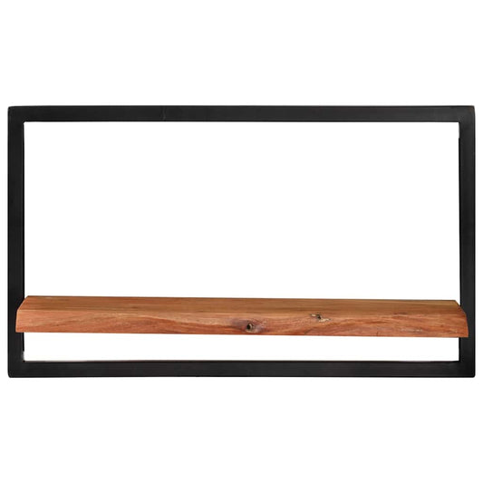 Wall Shelves 2 pcs 60x25x35 cm Solid Wood Acacia and Steel Wall Shelves 2 pcs 60x25x35 cm Solid Wood Acacia and Steel
