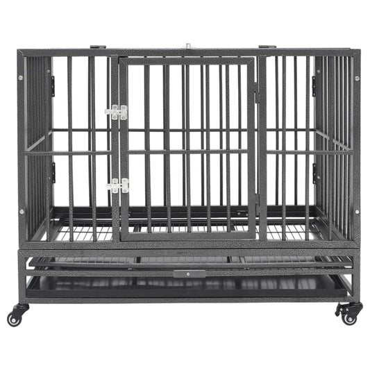 Dog Cage with Wheels Steel 102x72x85 cm Dog Cage with Wheels Steel 102x72x85 cm