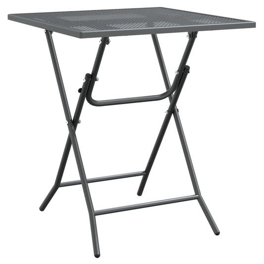 Garden Table 60x60x72 cm Expanded Metal Mesh Anthracite Garden Table 60x60x72 cm Expanded Metal Mesh Anthracite