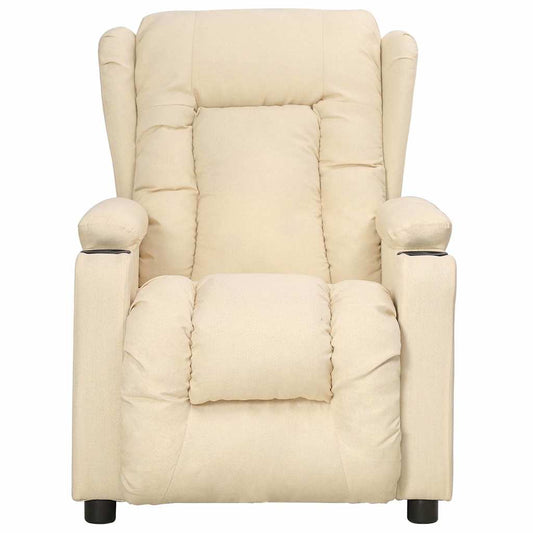 Recliner Chair Cream Fabric Recliner Chair Cream Fabric