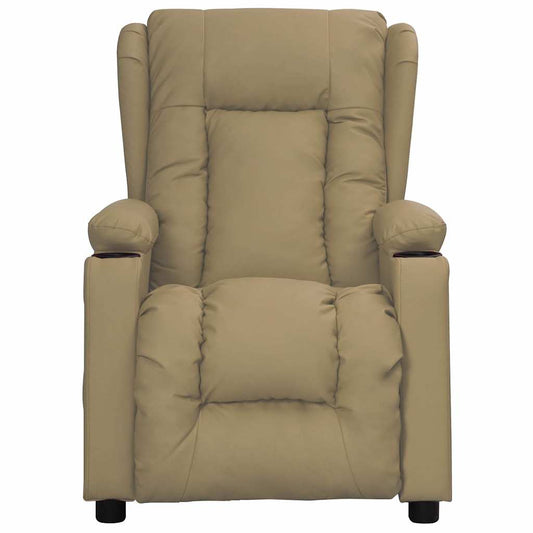 Recliner Chair Cappuccino Faux Leather Recliner Chair Cappuccino Faux Leather
