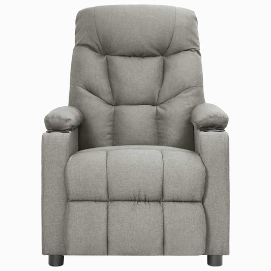 Recliner Chair Light Grey Fabric Recliner Chair Light Grey Fabric